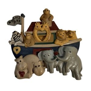 Vintage Noah's Ark Wall Decor Nursery Art Plaque Child‎ Room Religious Christian